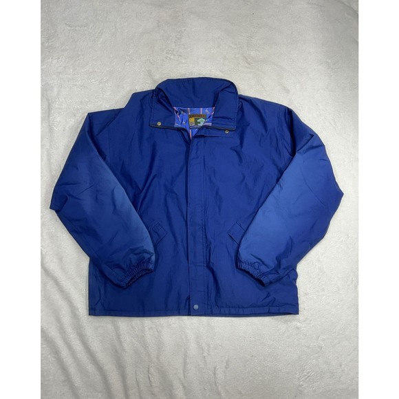 Vintage Forresters Navy Blue Full Zip Gore-Tex All Weather Golf Jacket Size XL - Picture 1 of 9